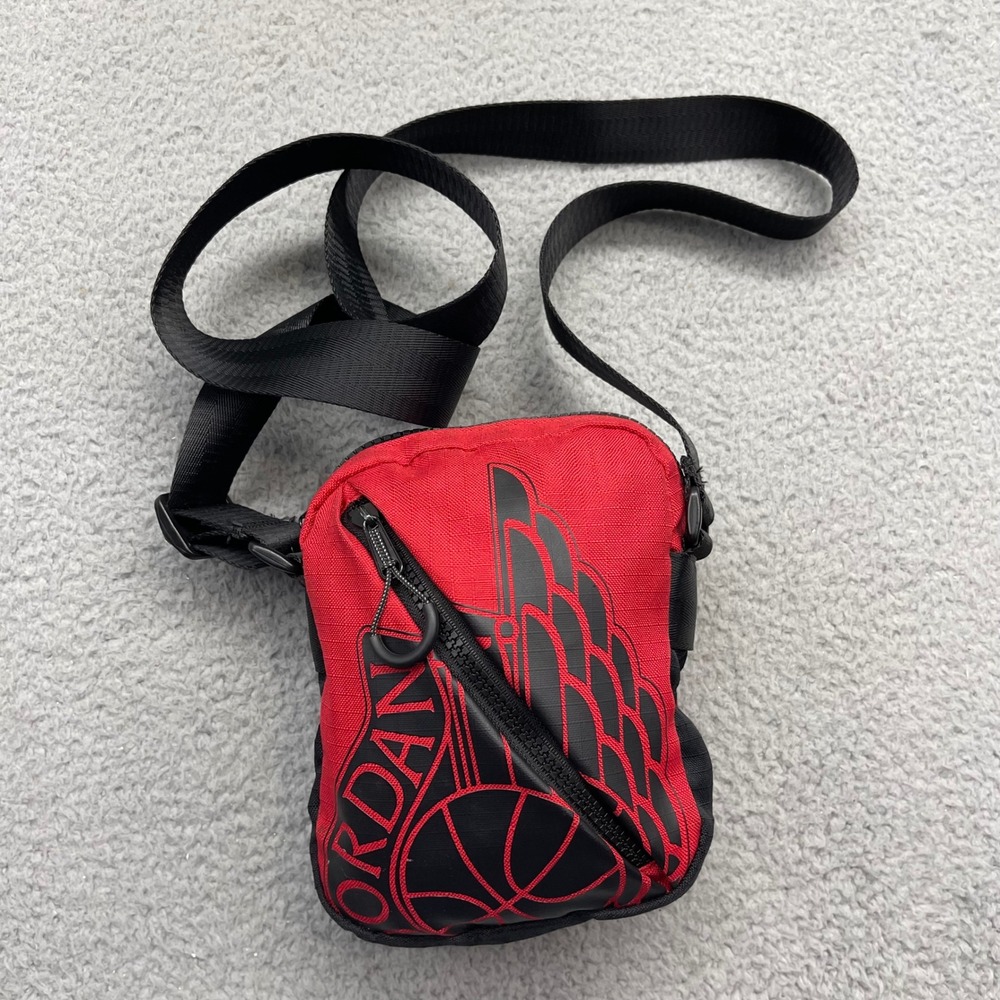 Nike Air Jordan 9A0198-R78 Gym Red/Black Wings Festival Crossbody Bag 0198- R78